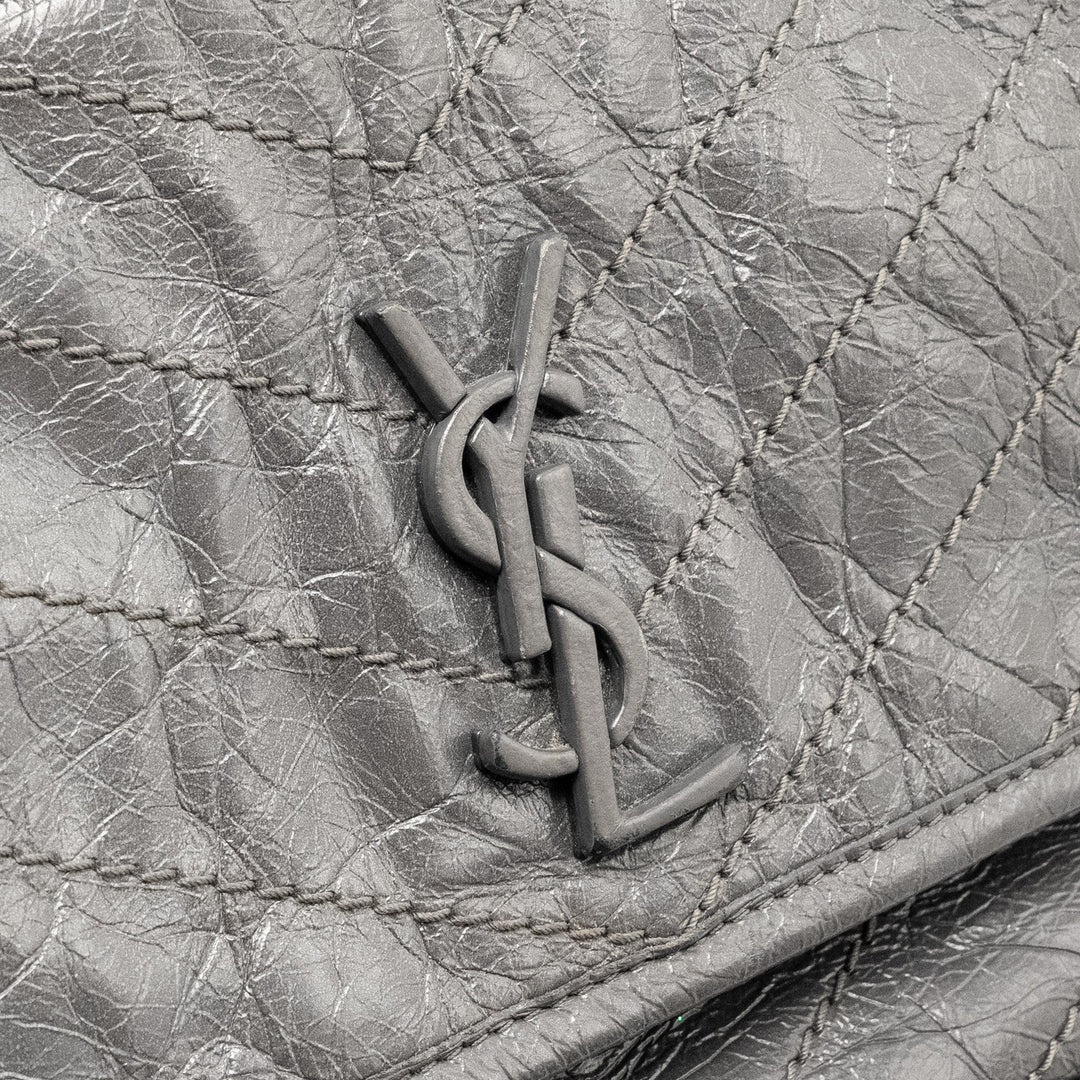 Saint Laurent Niki Baby calfskin grey SHW