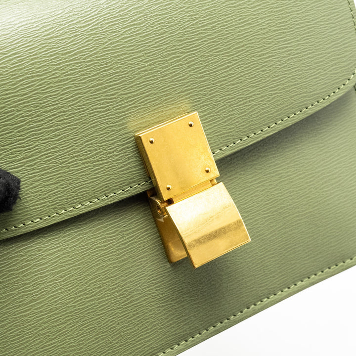 Top Quality Celine Teen classic box bag calfskin green