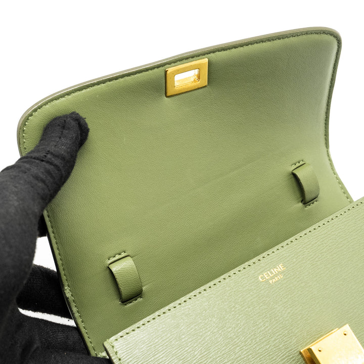 Top Quality Celine Teen classic box bag calfskin green