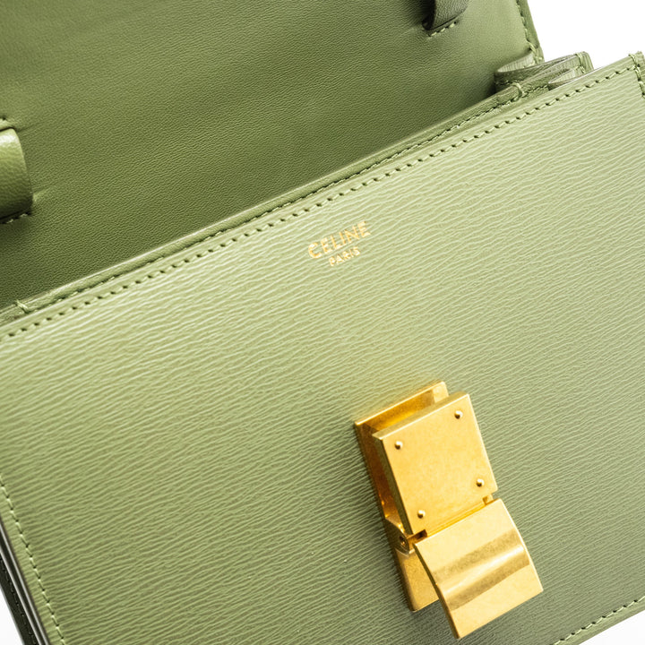 Top Quality Celine Teen classic box bag calfskin green