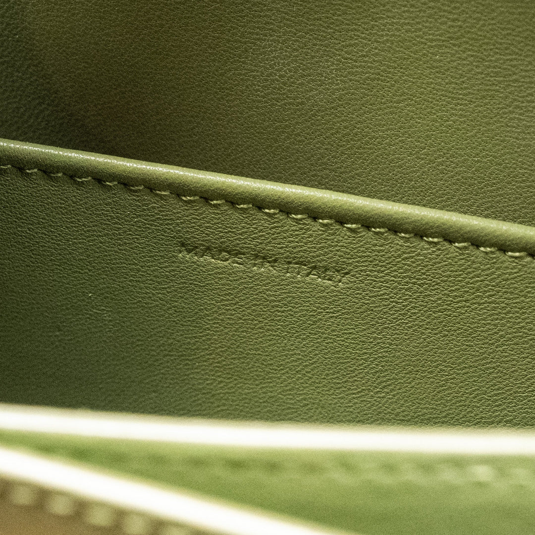 Top Quality Celine Teen classic box bag calfskin green