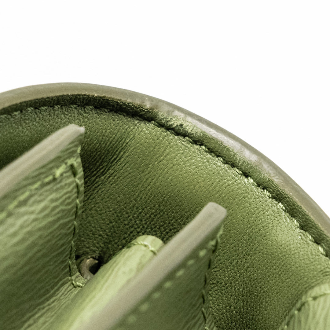 Top Quality Celine Teen classic box bag calfskin green