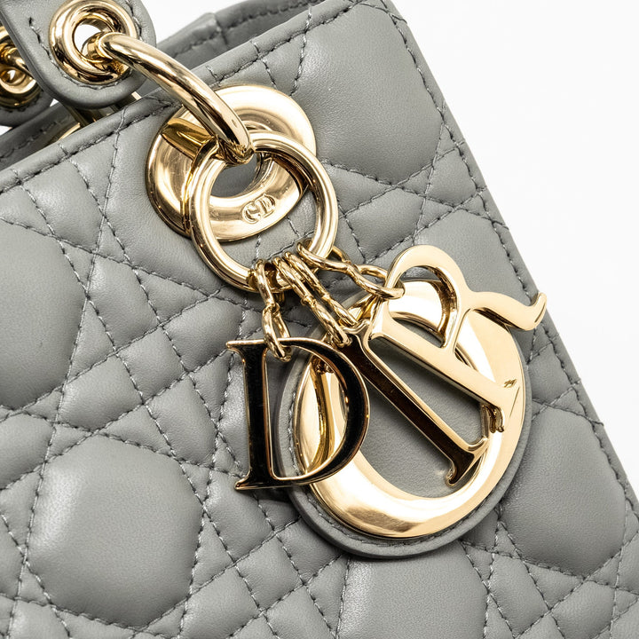 Top quality Dior My ABC Small Lady Top quality Dior Lambskin Grey