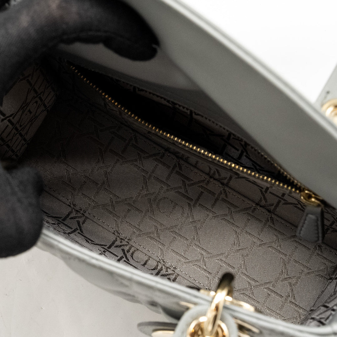 Dior My ABC Small Lady Dior Lambskin Grey
