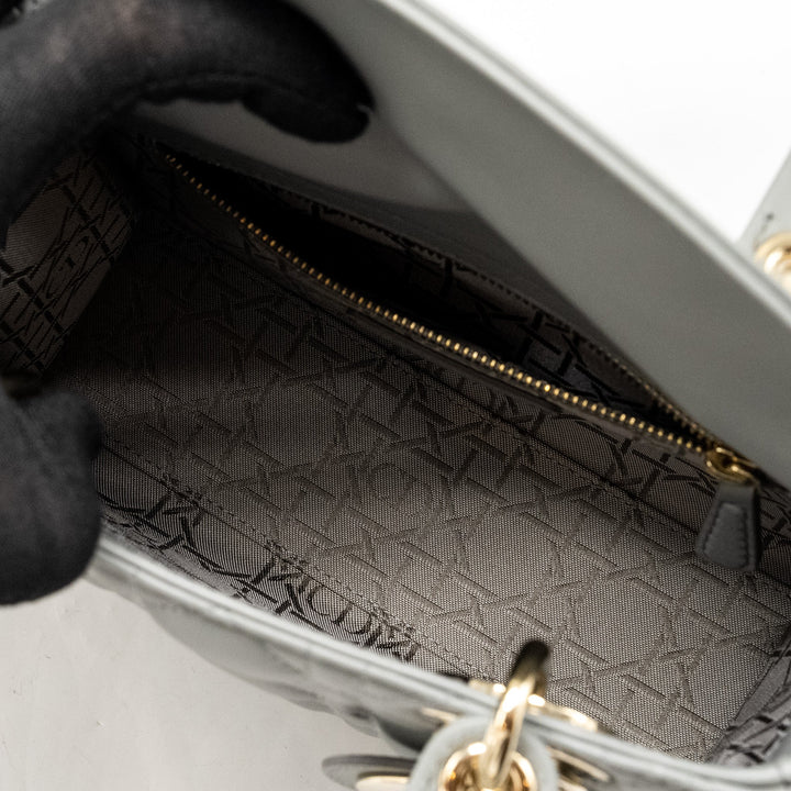 Dior My ABC Small Lady Dior Lambskin Grey