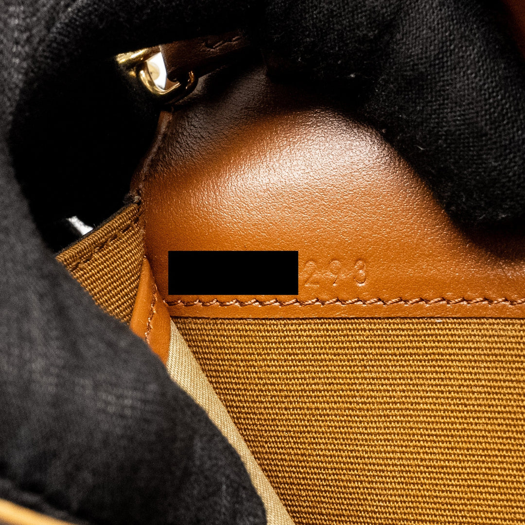 Celine Wallet on Chain Margo Triomphe Canvas/Calfskin Tan