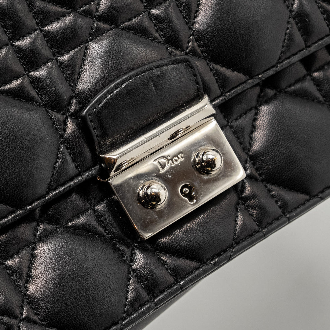 Top quality Dior Miss Top quality Dior Promenade Pouch Bag Lambskin Black