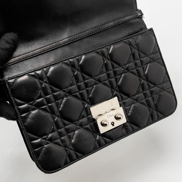 Top quality Dior Miss Top quality Dior Promenade Pouch Bag Lambskin Black