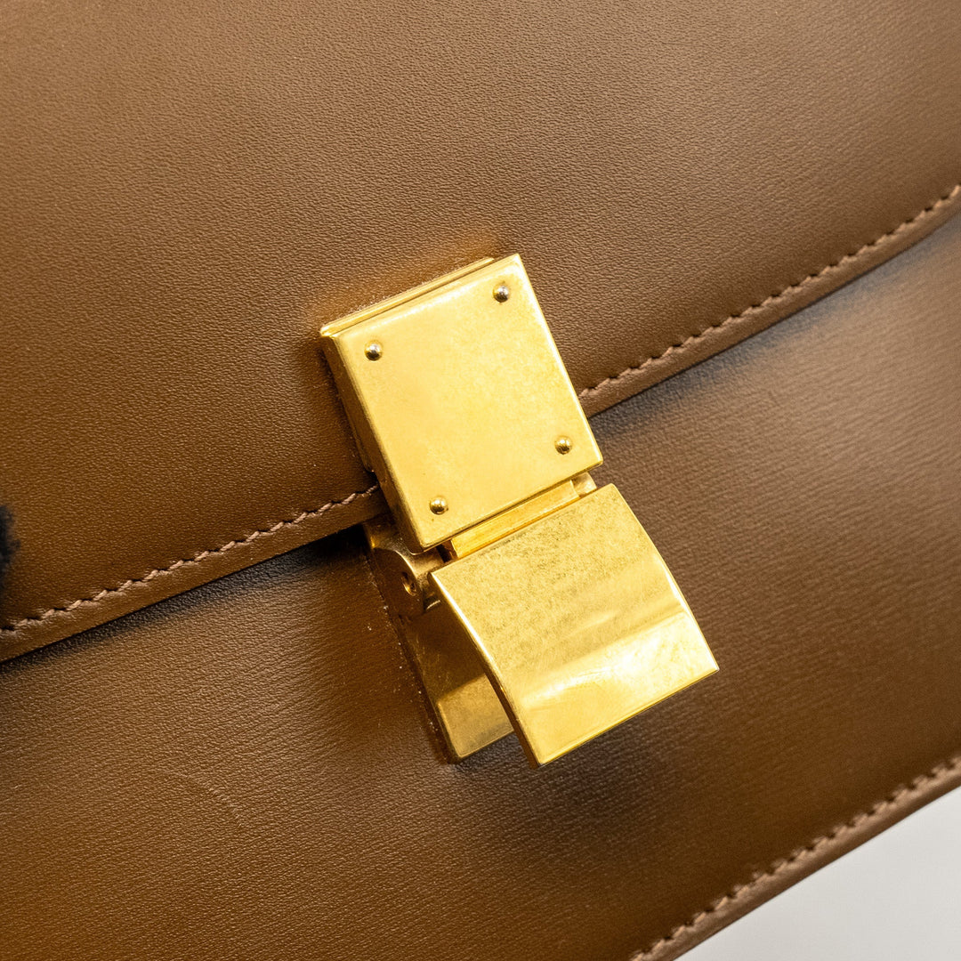 Celine Teen Classic Box Bag Calfskin Camel