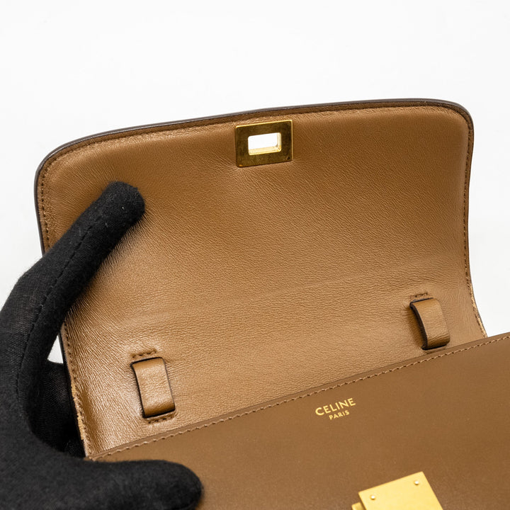 Celine Teen Classic Box Bag Calfskin Camel