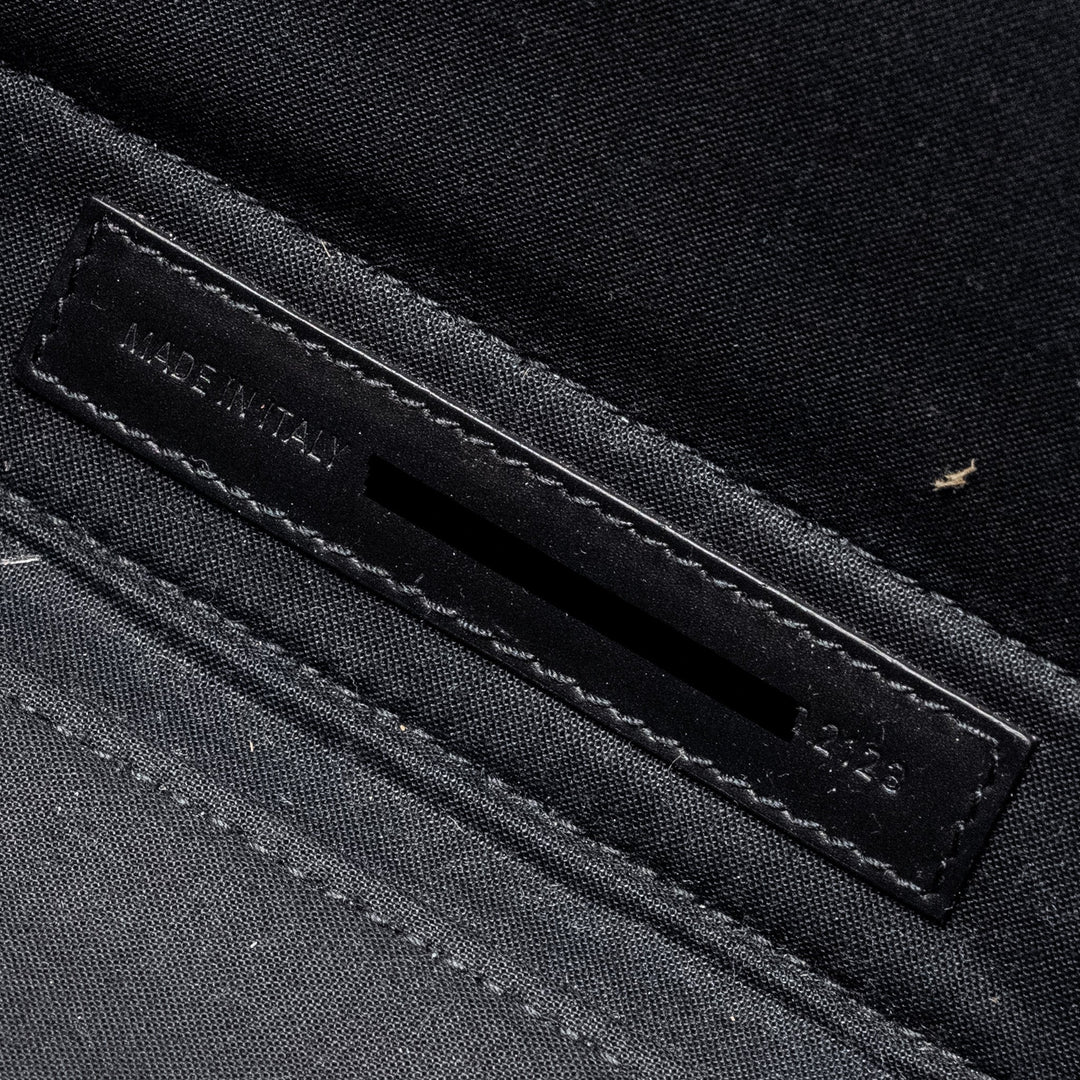 Top Quality Balenciaga Cabas Logo Tote Bag Canvas/ Calfskin Black SHW