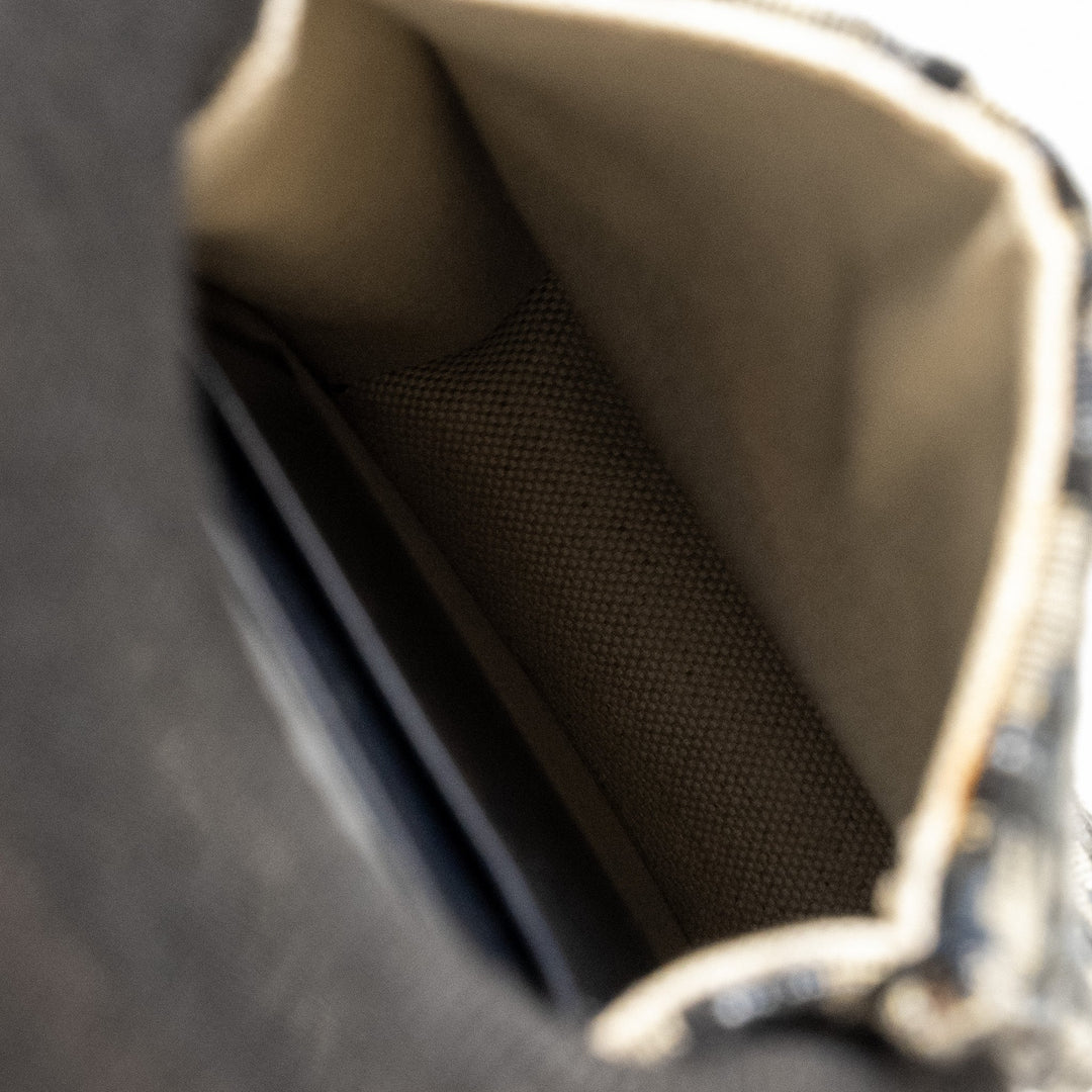 Top quality Dior Saddle Phone Pouch Blue Oblique Jacquard