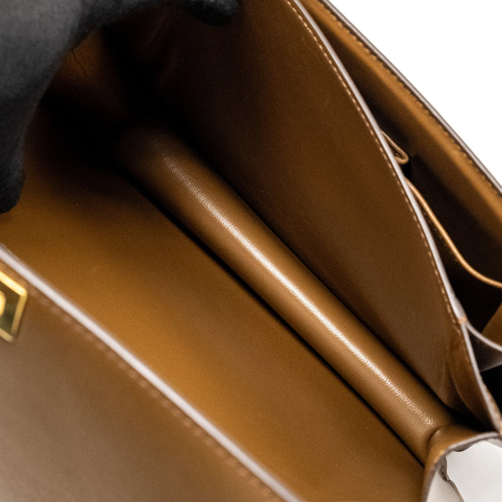Celine Medium Classic Box Bag Calfskin Camel
