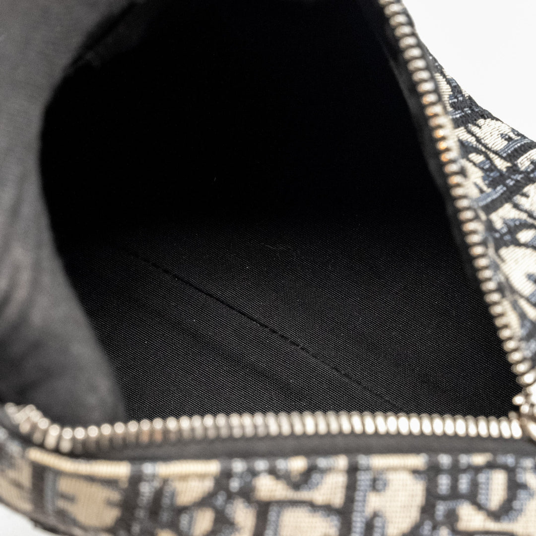 Top quality Dior Roller Messenger Bag Blue Oblique Jacquard