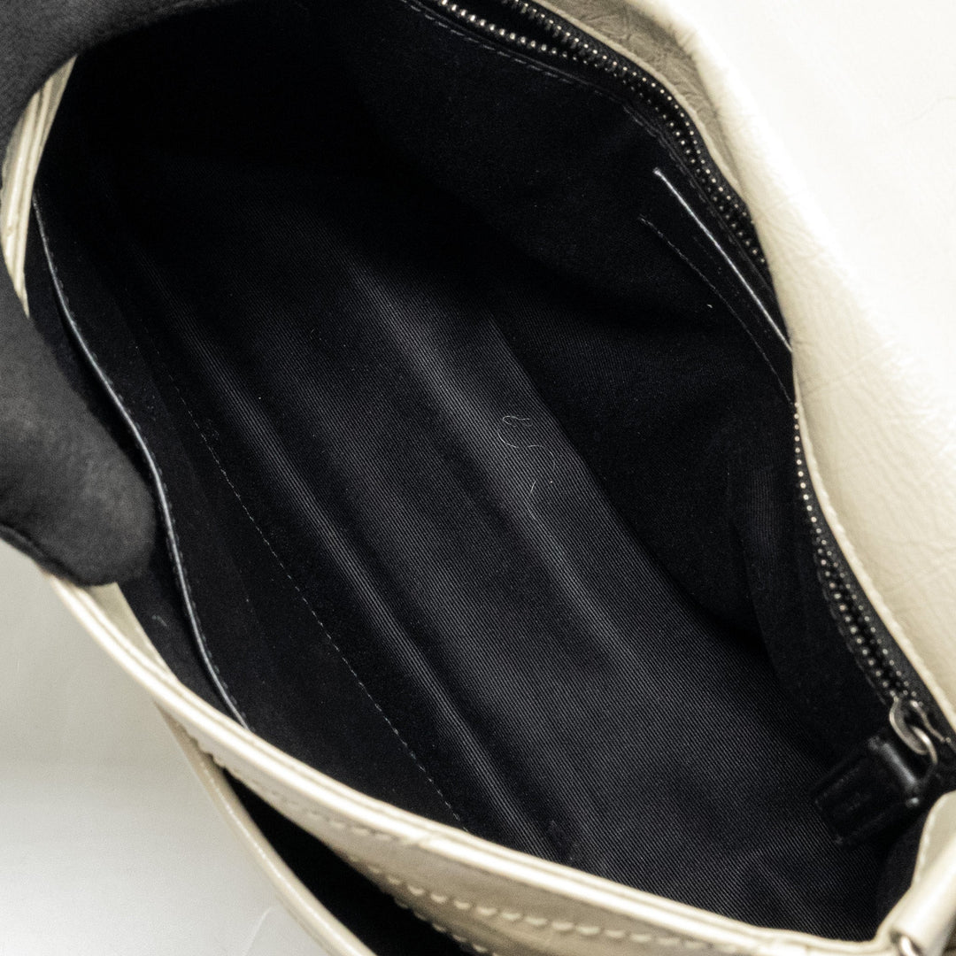 Saint Laurent/ YSL Medium Niki Calfskin White SHW