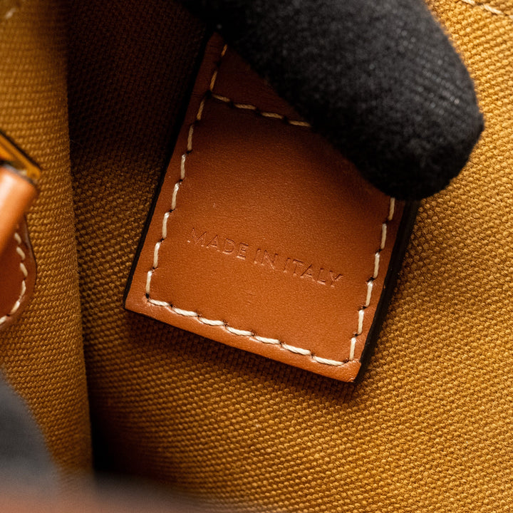 Celine Mini Vertical Cabas Triomphe Canvas Brown / Multicolour