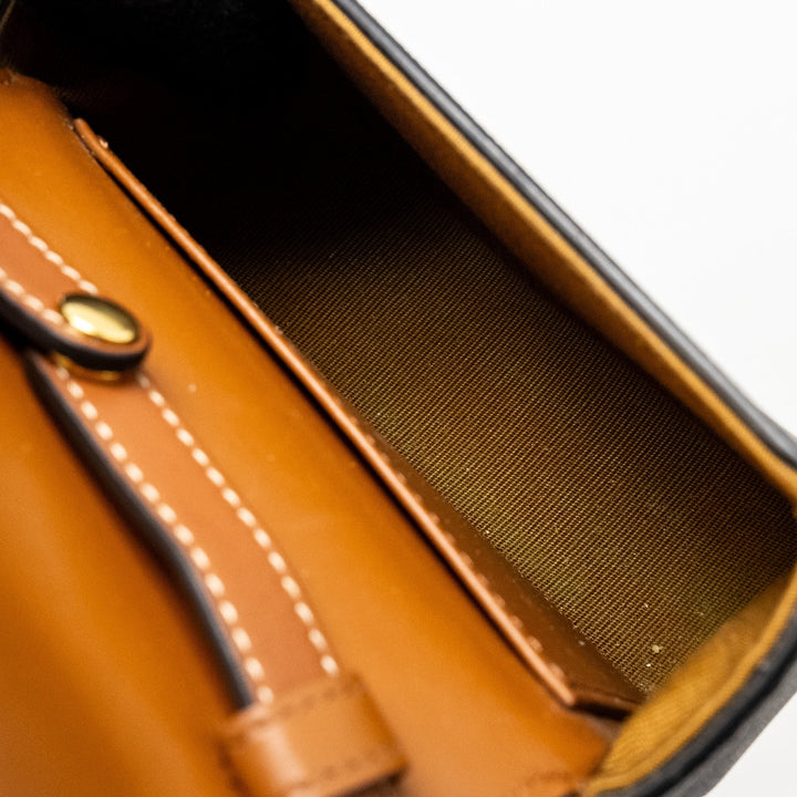 Celine Claude Triomphe Canvas / Calfskin Tan