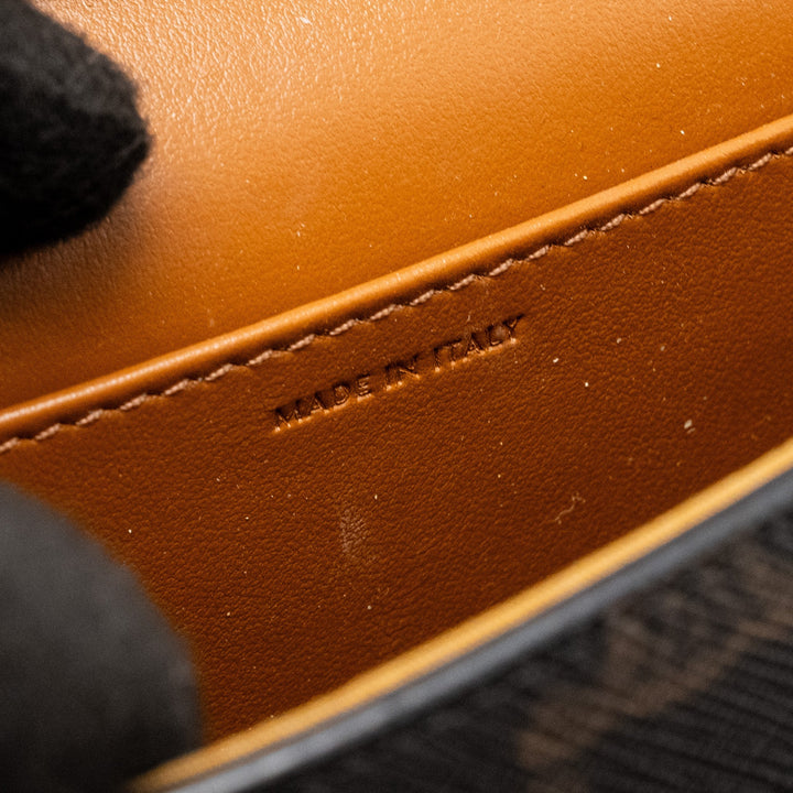 Celine Claude Triomphe Canvas / Calfskin Tan