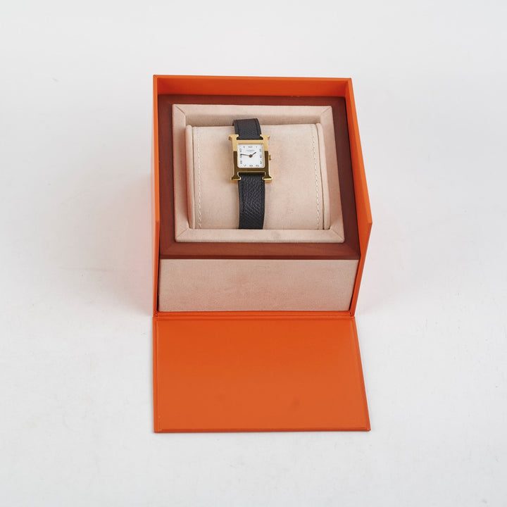 Hermes Heure H Hour Watch Black Small 25mm