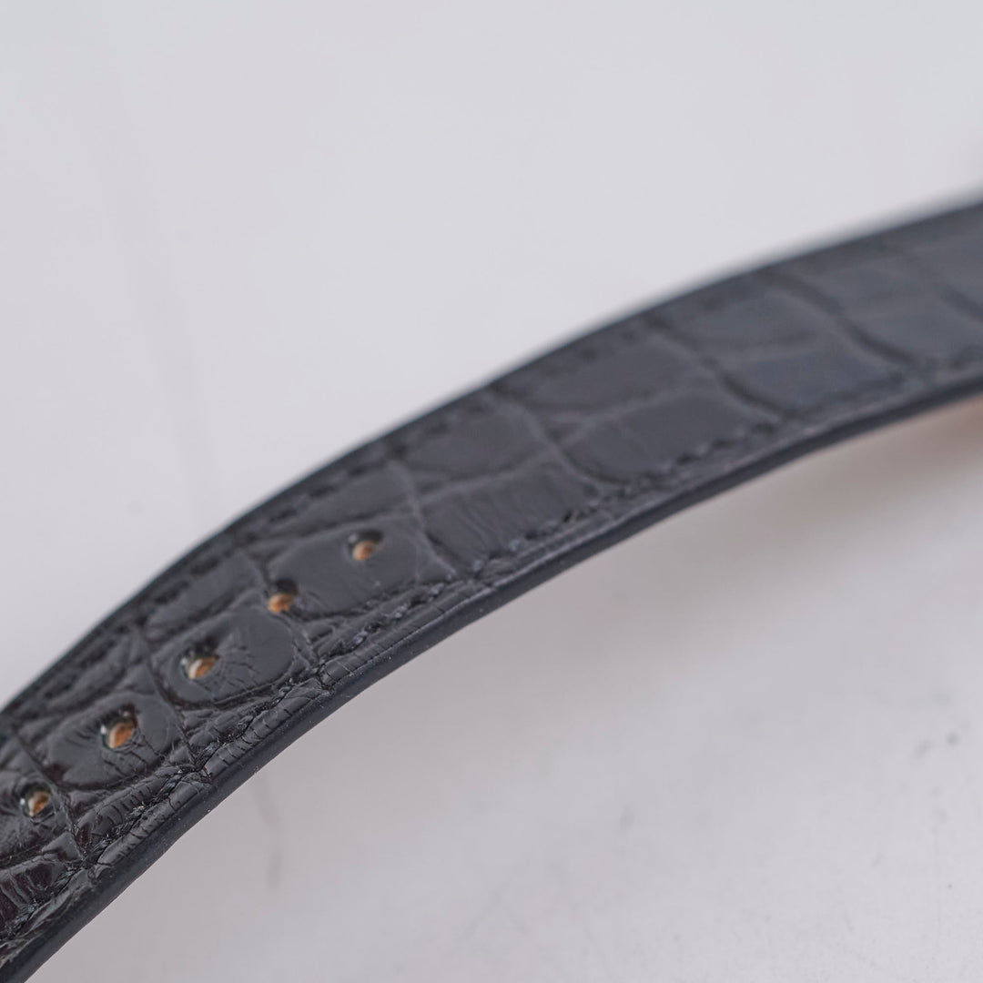 Hermes Heure H Watch Black Diamond Small 25mm