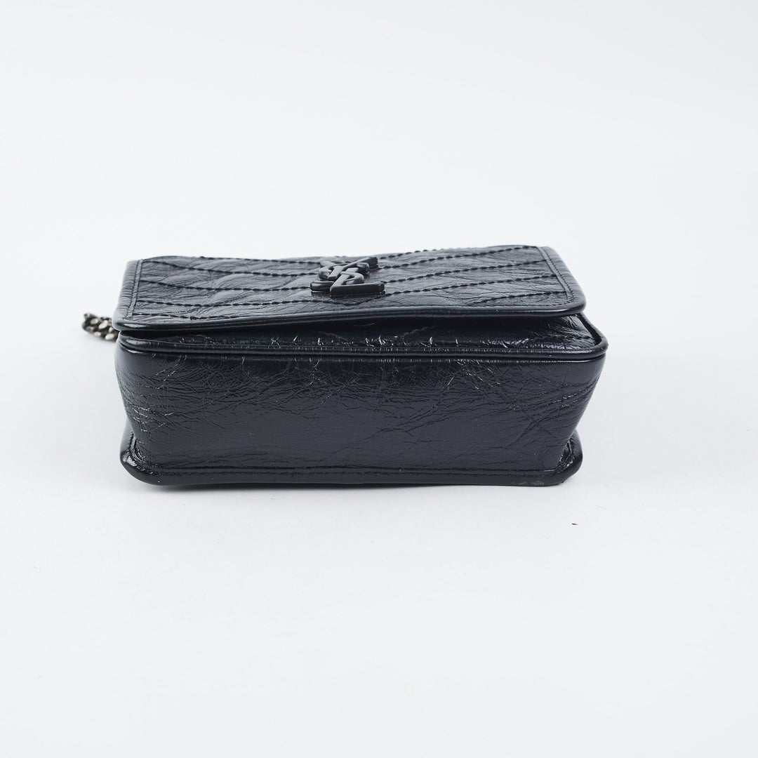 Saint Laurent Niki Wallet On Chain Black