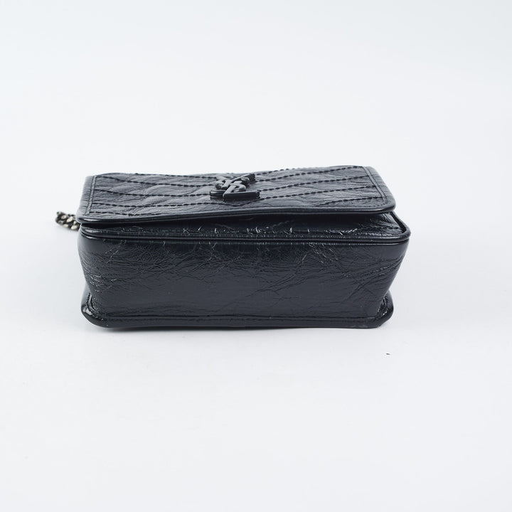 Saint Laurent Niki Wallet On Chain Black