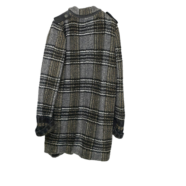 Top Quality Chanel Grey Knit Coat Size 42