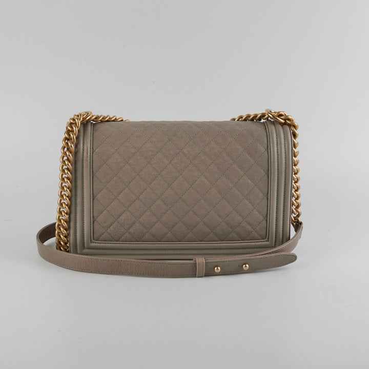 ITEM 31 - Top Quality Chanel Large New Medium Boy Bag Grey Taupe