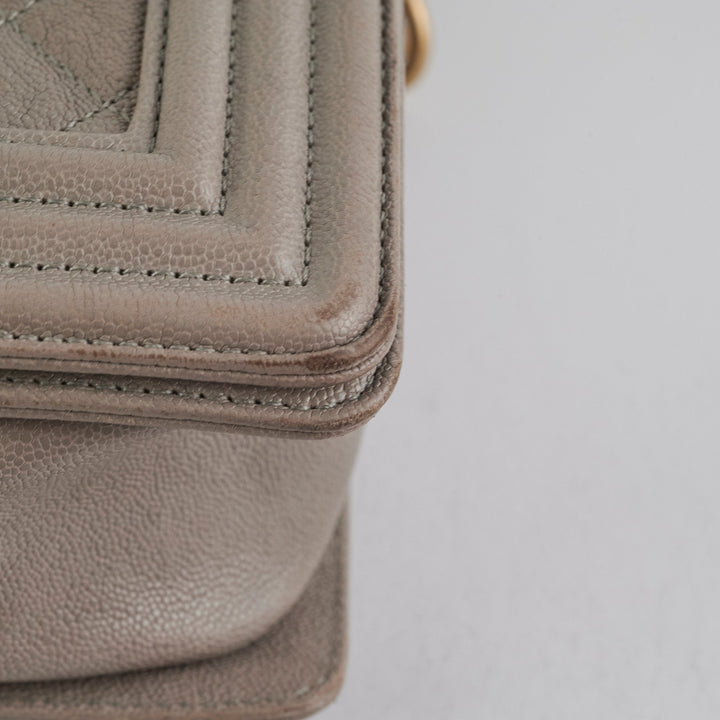 ITEM 31 - Top Quality Chanel Large New Medium Boy Bag Grey Taupe