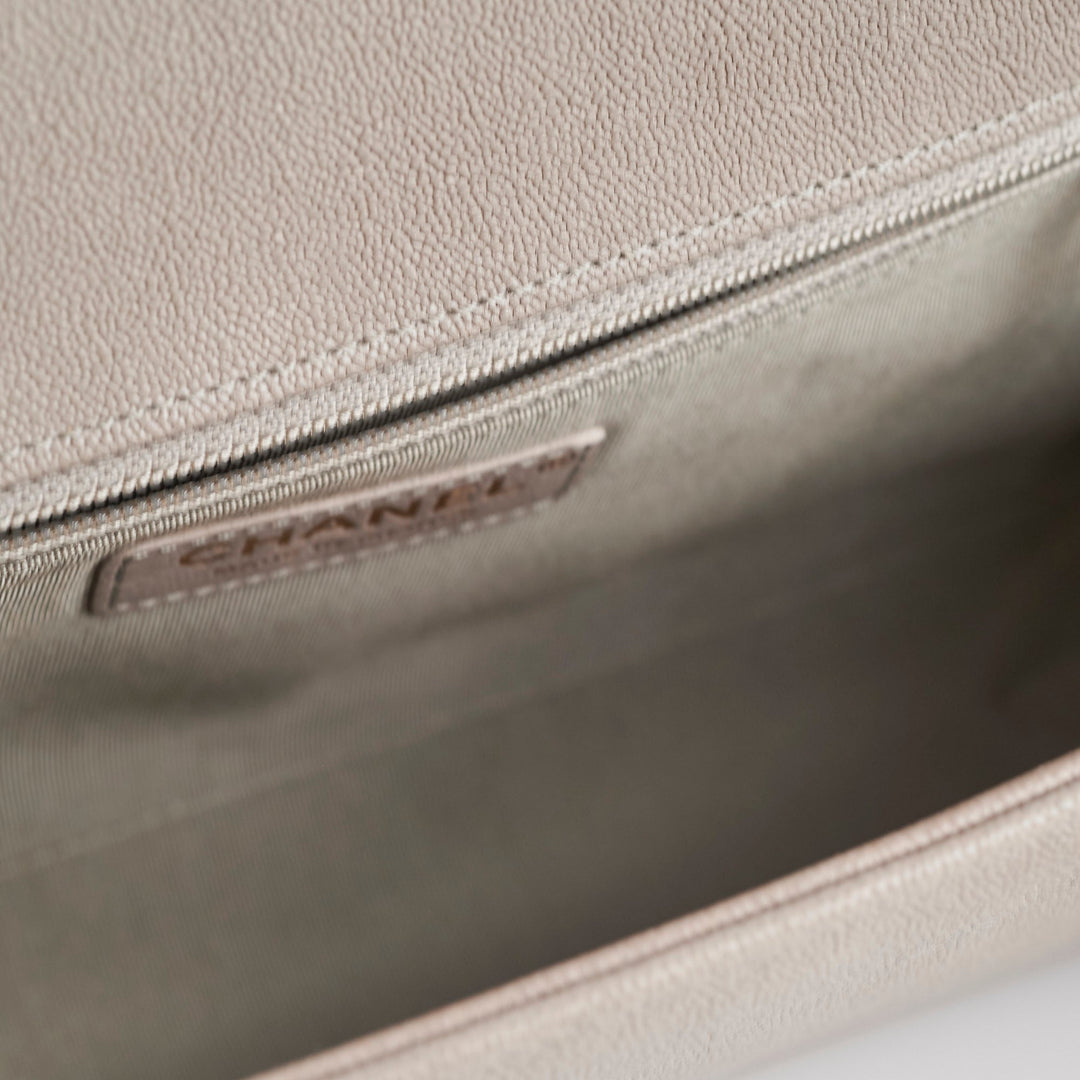 ITEM 31 - Top Quality Chanel Large New Medium Boy Bag Grey Taupe
