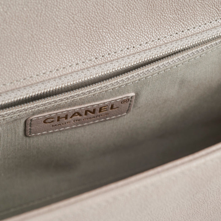 ITEM 31 - Top Quality Chanel Large New Medium Boy Bag Grey Taupe