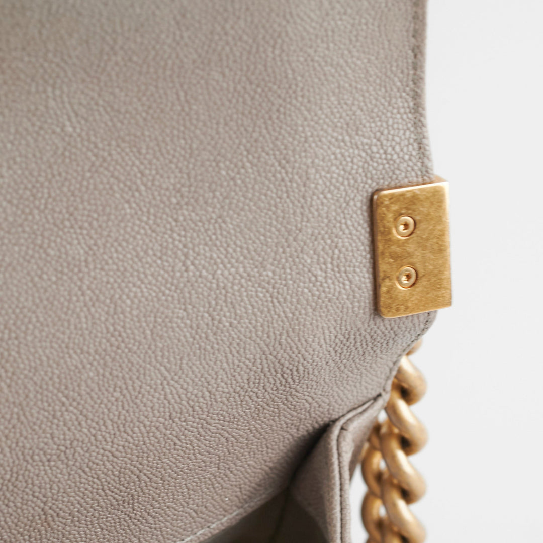 ITEM 31 - Top Quality Chanel Large New Medium Boy Bag Grey Taupe