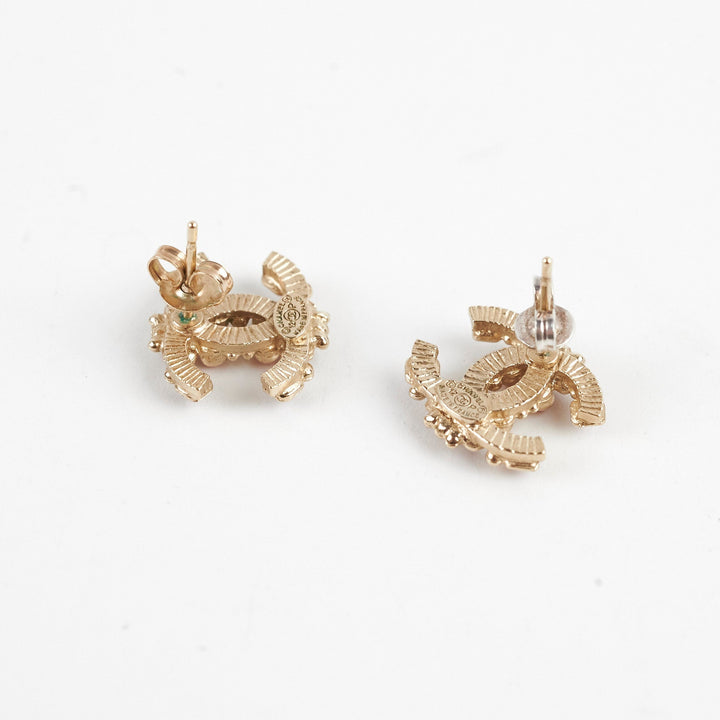 Chanel Beaded CC Earrings Costume Jewellery