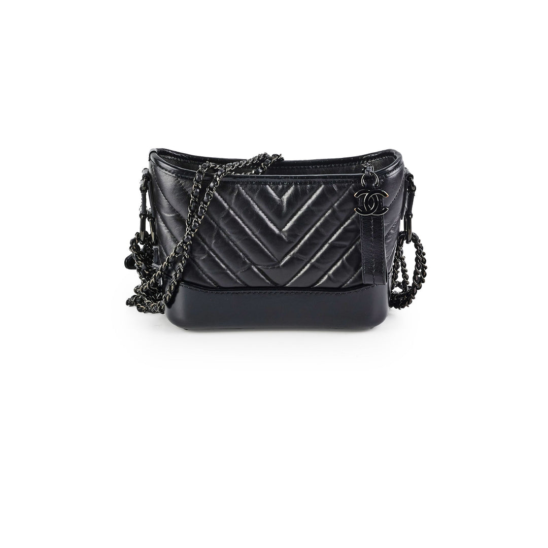 Top Quality Chanel Small Gabriel Calfskin Black