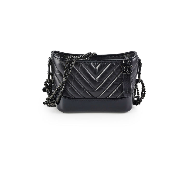 Top Quality Chanel Small Gabriel Calfskin Black