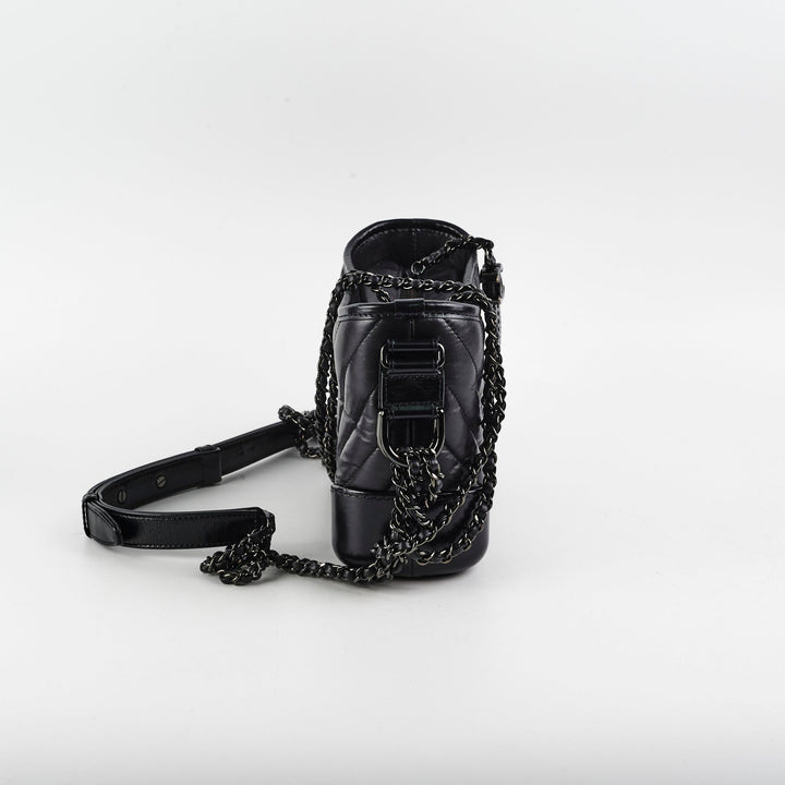 Top Quality Chanel Small Gabriel Calfskin Black