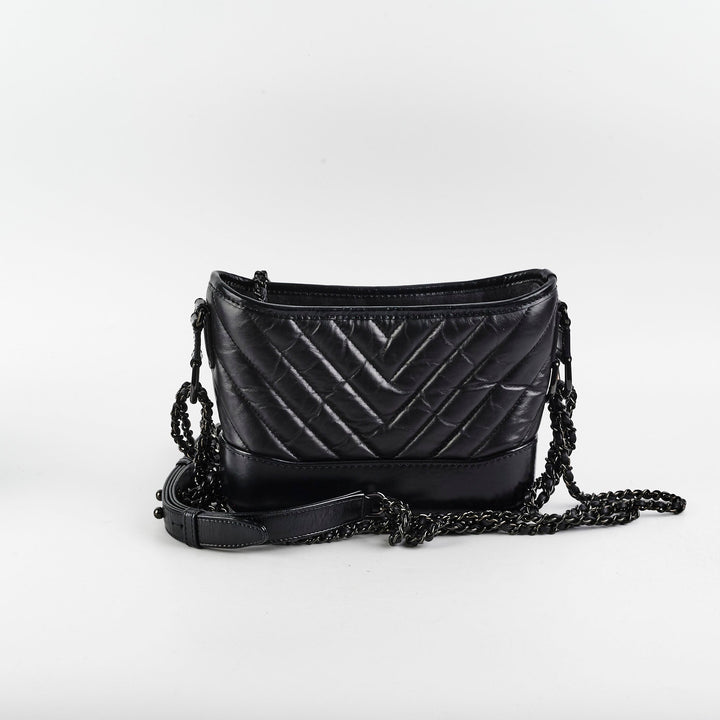 Top Quality Chanel Small Gabriel Calfskin Black