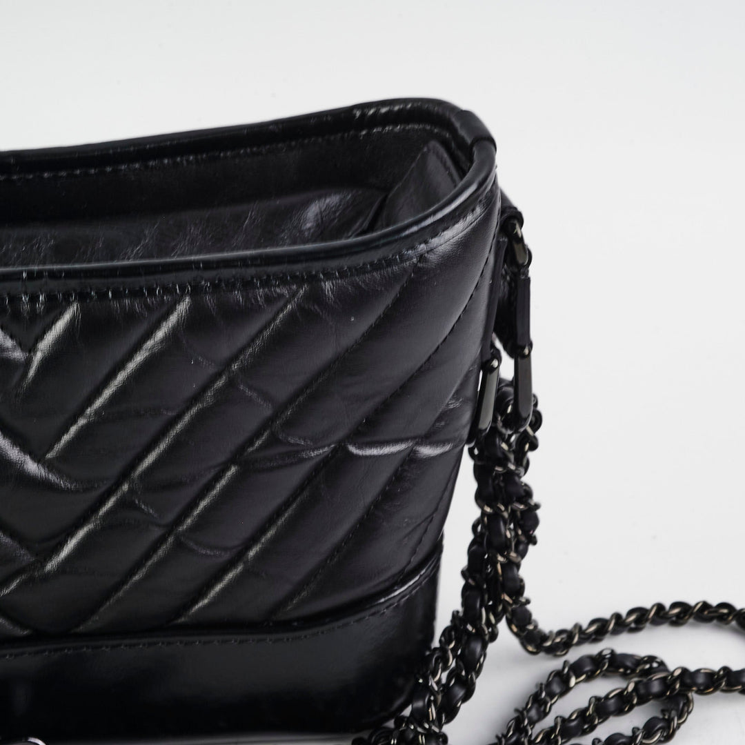 Top Quality Chanel Small Gabriel Calfskin Black