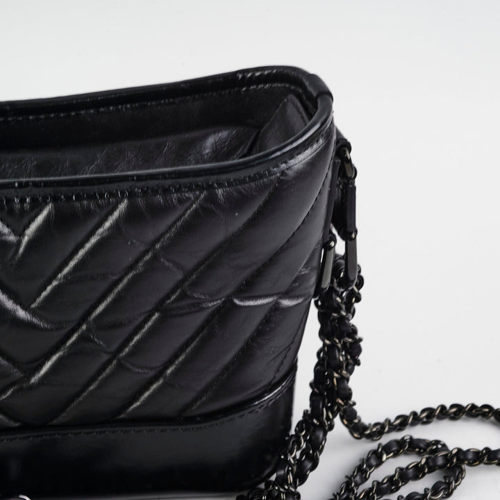 Top Quality Chanel Small Gabriel Calfskin Black