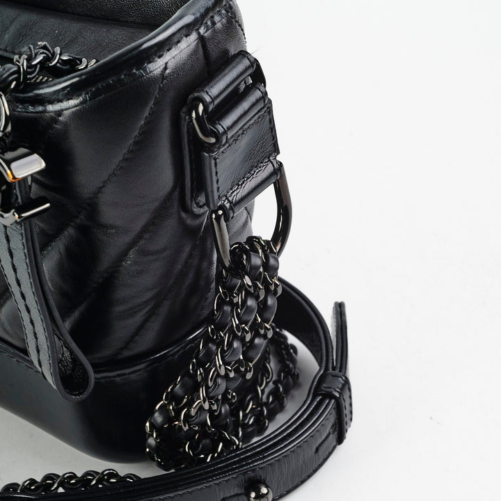 Top Quality Chanel Small Gabriel Calfskin Black
