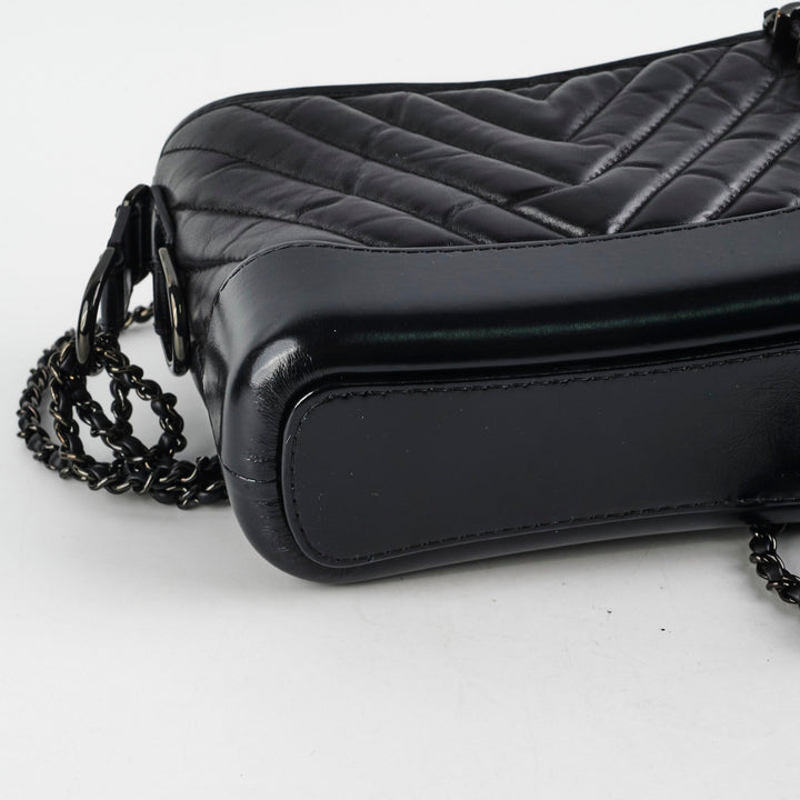 Top Quality Chanel Small Gabriel Calfskin Black