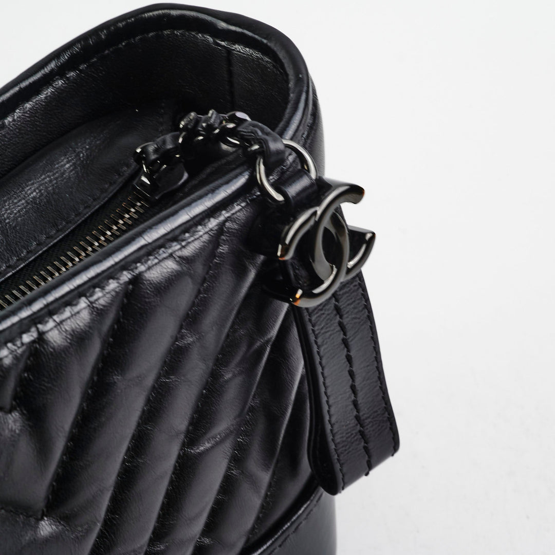Top Quality Chanel Small Gabriel Calfskin Black