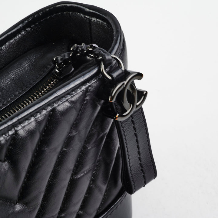 Top Quality Chanel Small Gabriel Calfskin Black