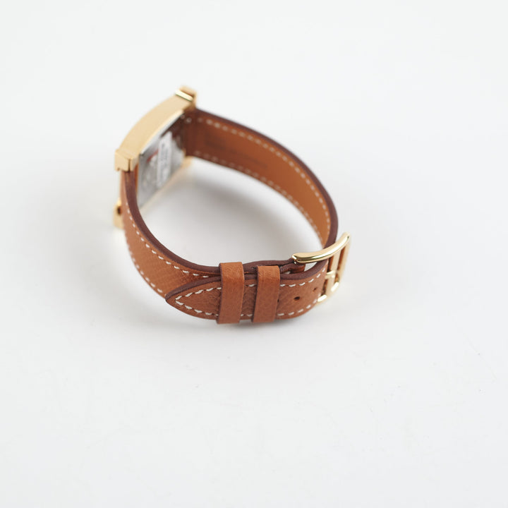 Hermes Heure Watch Small 25mm Gold