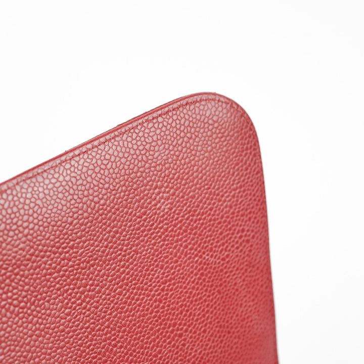 Top Quality Chanel Classic Jumbo Single Flap Caviar Red - Series 12