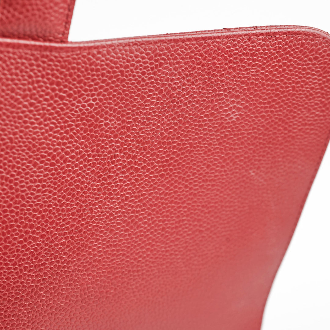 Top Quality Chanel Classic Jumbo Single Flap Caviar Red - Series 12