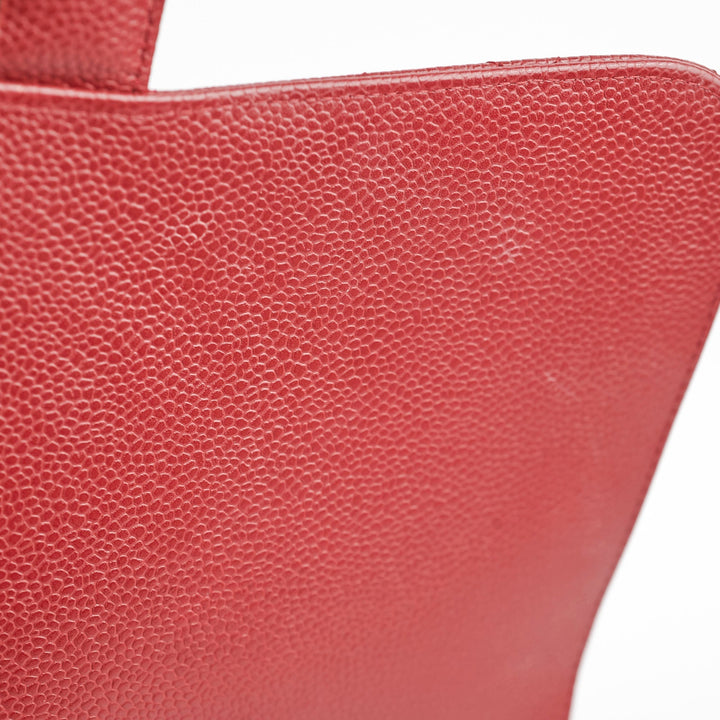 Top Quality Chanel Classic Jumbo Single Flap Caviar Red - Series 12