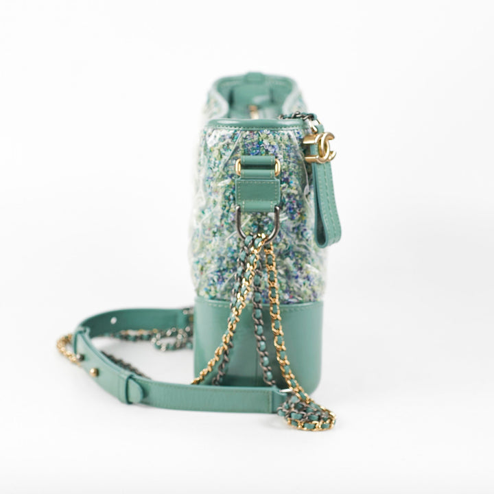Top Quality Chanel Medium Gabrielle Green Tweed/PVC- Series 25