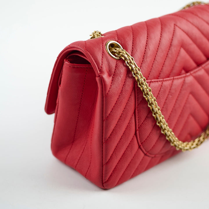 Top Quality Chanel Reissue 226 Calfskin Red 27 series