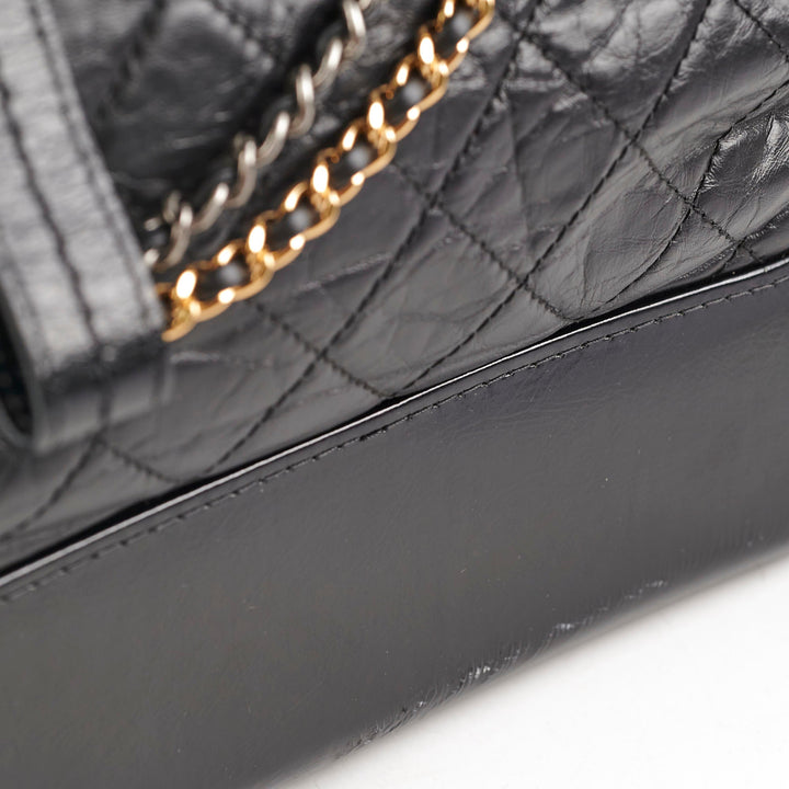 Top Quality Chanel Gabriel Medium Hobo Calfskin Black